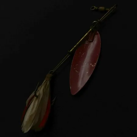 4 Bros 4 Brothers Willow Leaf, 14g, níquel/rojo, cucharilla #23937