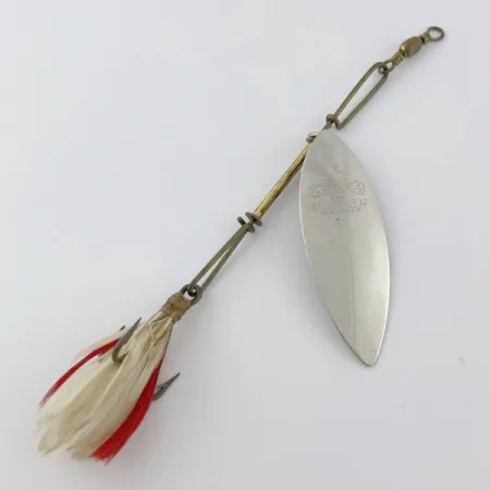 4 Bros 4 Brothers Willow Leaf, 14g, níquel/rojo, cucharilla #23937