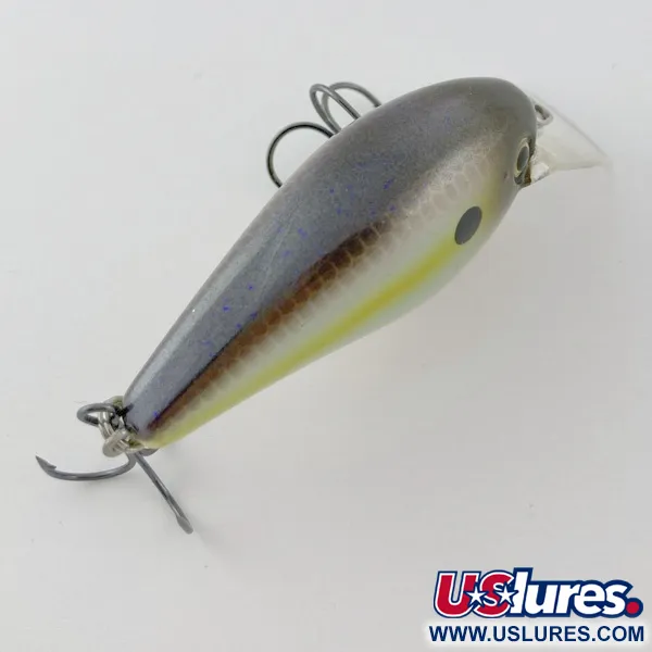Strike King KVD 1.5 Silent, Olive Sexy Shad, 12g, Crankbait de babero cuadrado #23947