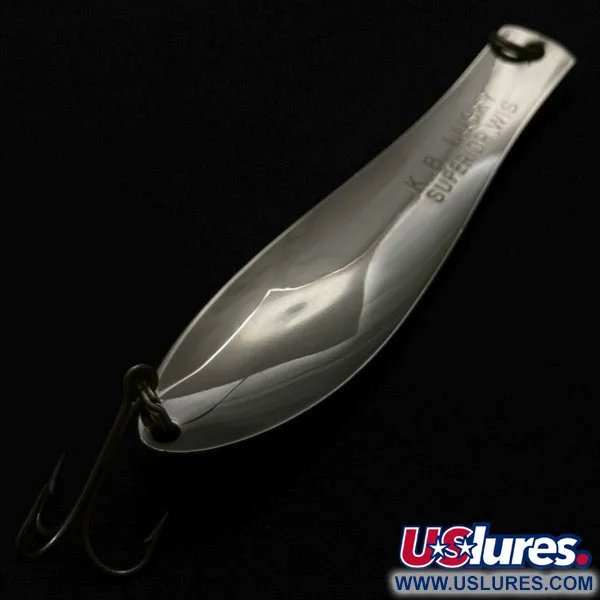 K-B Bait K-B Spoon Lucky Superior, 17g Níquel, Cuchara #23976