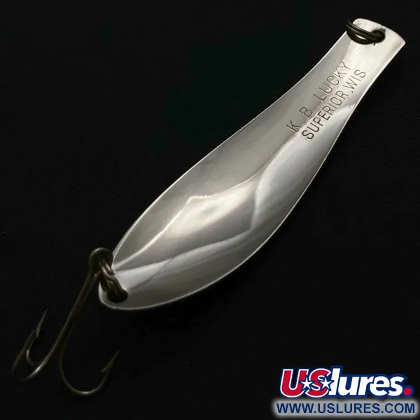 K-B Bait K-B Spoon Lucky Superior, 17g Níquel, Cuchara #23976