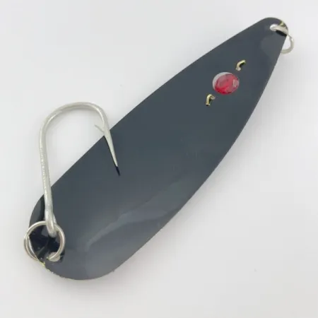 Red Eye Lures Red Eye Evil Eye, 18g negro con purpurina, cucharilla de pesca #23980