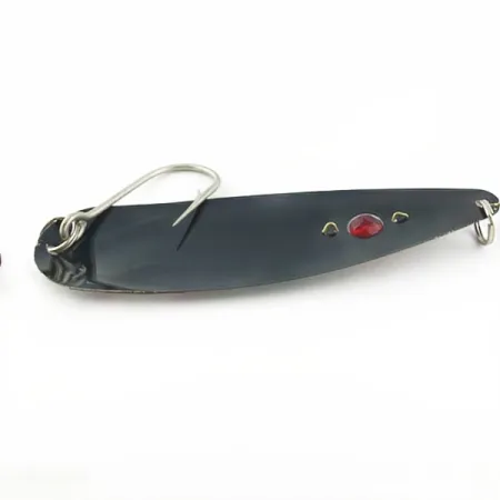 Red Eye Lures Red Eye Evil Eye, 18g negro con purpurina, cucharilla de pesca #23980