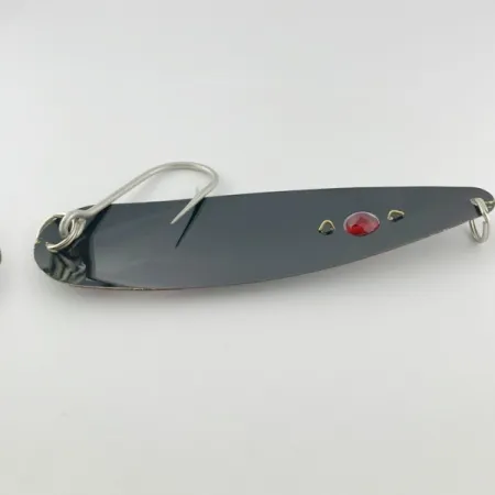 Red Eye Lures Red Eye Evil Eye, 18g negro con purpurina, cucharilla de pesca #23980