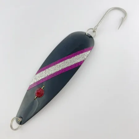 Red Eye Lures Red Eye Evil Eye, 18g negro con purpurina, cucharilla de pesca #23980