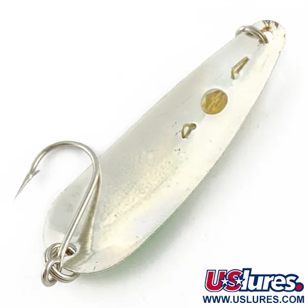 Red Eye Evil Eye Glow, 6g Níquel/Blanco Luminiscente, Cucharilla de pesca #23986