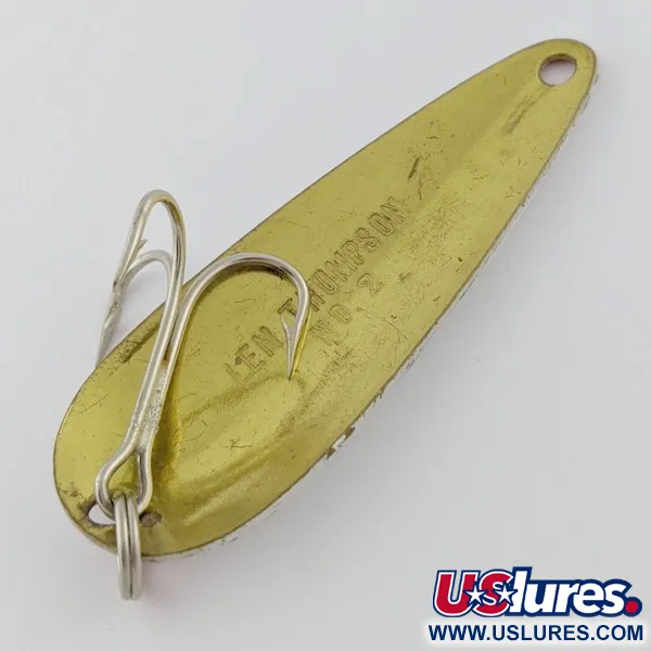 Len Thompson #2, 28g, rojo/dorado, cucharilla #24013