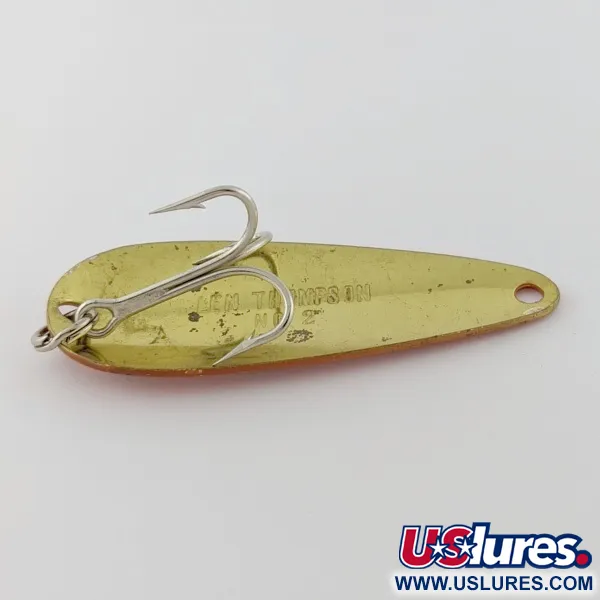 Len Thompson #2, 28g Rojo/Dorado, Cuchara de Pesca #24014