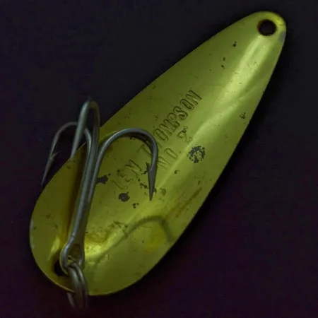 Len Thompson #2, 28g Rojo/Dorado, Cuchara de Pesca #24014