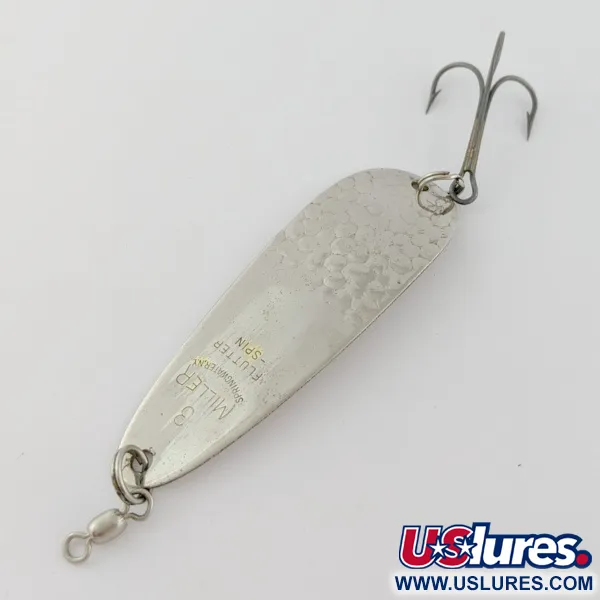 Miller Flutter Spin 3, 14g Plateada, Cucharilla #24041