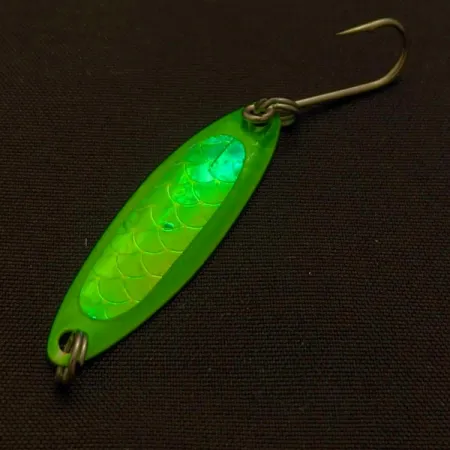 Luhr Jensen Needlefish 1, Verde, 2g, Cucharilla de Curricán #24078