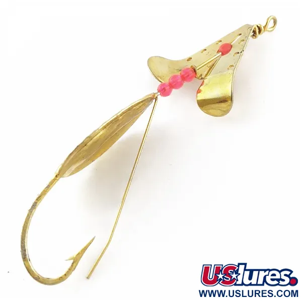 Lindy Skitter-Buzz, 1/4 oz Rojo/Dorado, Cuchara Anti-enganche #24094