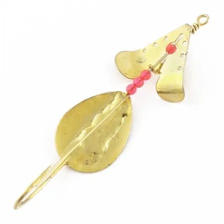 Lindy Skitter-Buzz, 1/4 oz Rojo/Dorado, Cuchara Anti-enganche #24094