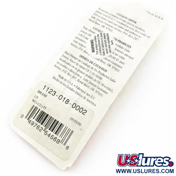 Luhr Jensen Lil' Kroc (Krocodile Stubby), 4.5g Dorado, Cucharilla de Pesca #24100