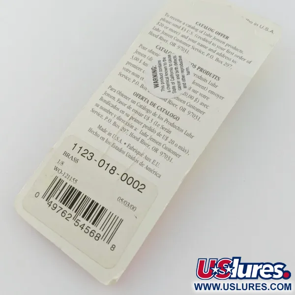 Luhr Jensen Lil' Kroc (Krocodile Stubby), 4.5g Dorado, Cucharilla de Pesca #24100