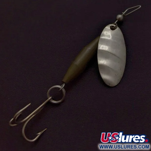 Glen Evans Shyster, 1/4 oz blanco/níquel, cucharilla giratoria #24118