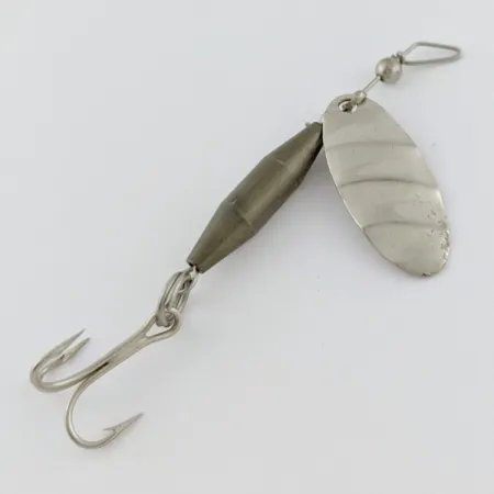 Glen Evans Shyster, 1/4 oz blanco/níquel, cucharilla giratoria #24118