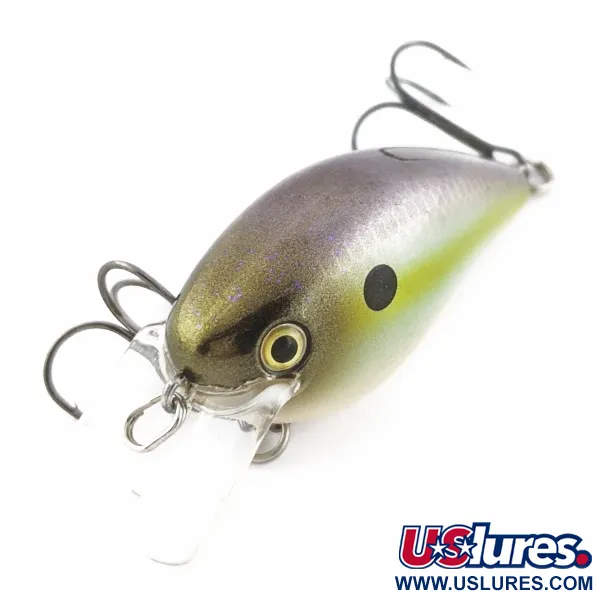 Strike King KVD 1.5, Olive Sexy Shad, 12g, Crankbait Squarebill Silencioso #24145