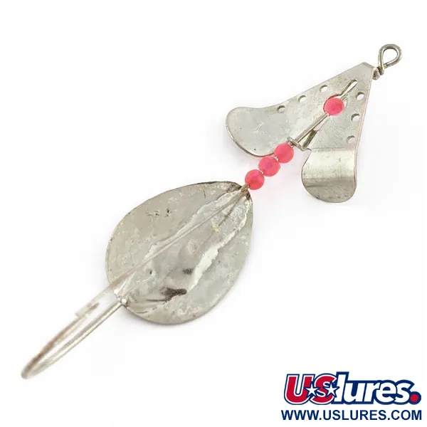 Lindy Skitter-Buzz, 1/4 oz, Rojo/Níquel, Cucharilla Anti-enganche #24146