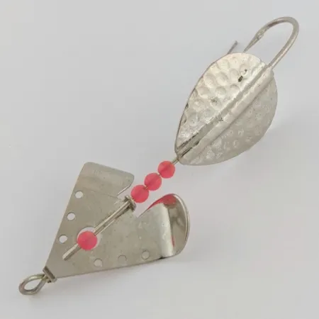 Lindy Skitter-Buzz, 1/4 oz, Rojo/Níquel, Cucharilla Anti-enganche #24146