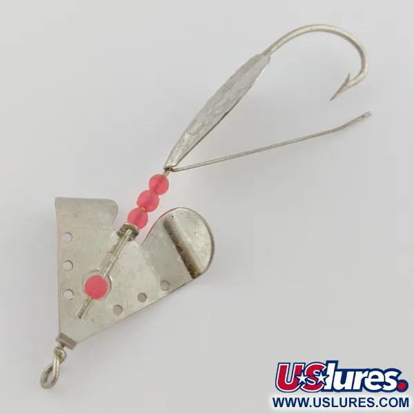 Lindy Skitter-Buzz, 1/4 oz, Rojo/Níquel, Cucharilla Anti-enganche #24146