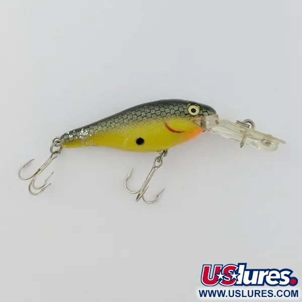 Rebel Double Deep Shad, 5g, Marrón/Amarillo, Crankbait #24155