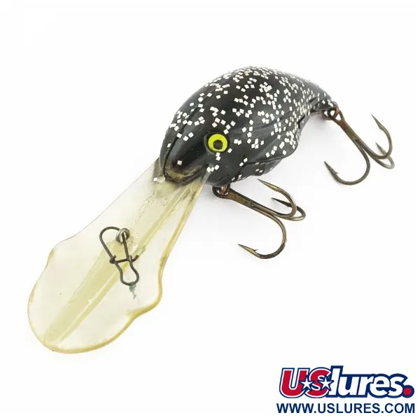 Luhr Jensen Hot Lips Express, 11g, Black Glitter, Crankbait #24157