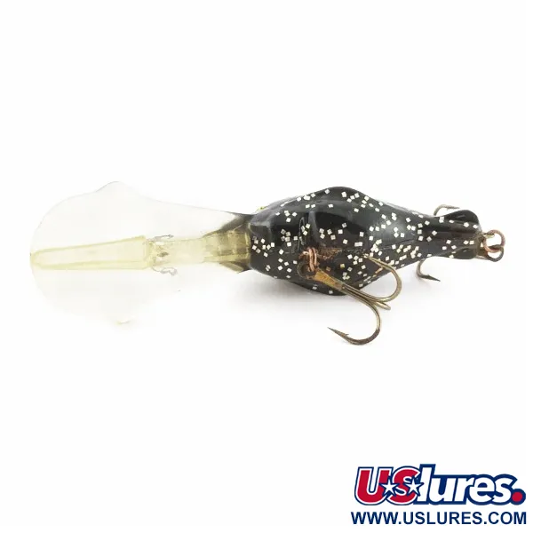 Luhr Jensen Hot Lips Express, 11g, Black Glitter, Crankbait #24157