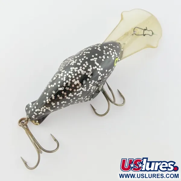 Luhr Jensen Hot Lips Express, 11g, Black Glitter, Crankbait #24157