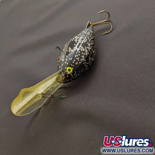 Luhr Jensen Hot Lips Express, 11g, Black Glitter, Crankbait #24157