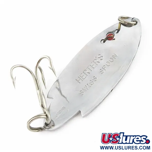 Herter's Swiss Spoon, 1/4 oz, Níquel/Ojos Rojos, Cuchara #24161