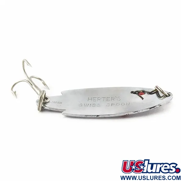 Herter's Swiss Spoon, 1/4 oz, Níquel/Ojos Rojos, Cuchara #24161