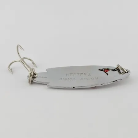 Herter's Swiss Spoon, 1/4 oz, Níquel/Ojos Rojos, Cuchara #24161