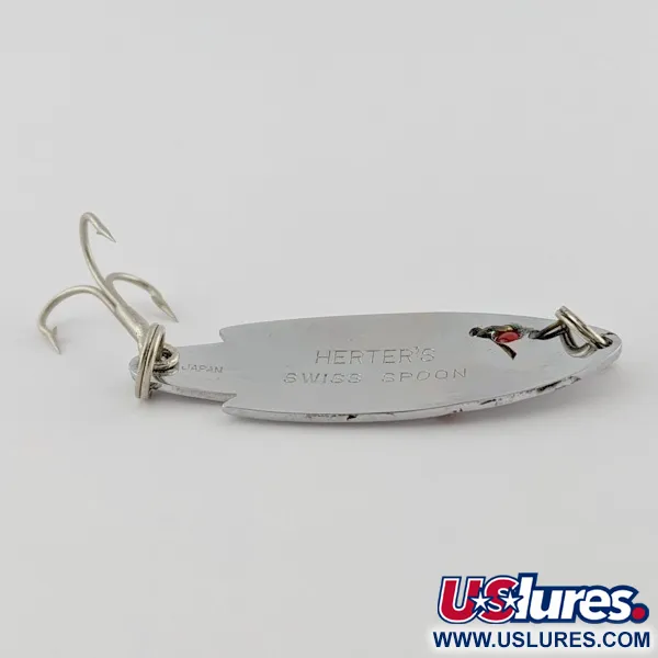 Herter's Swiss Spoon, 1/4 oz, Níquel/Ojos Rojos, Cuchara #24161