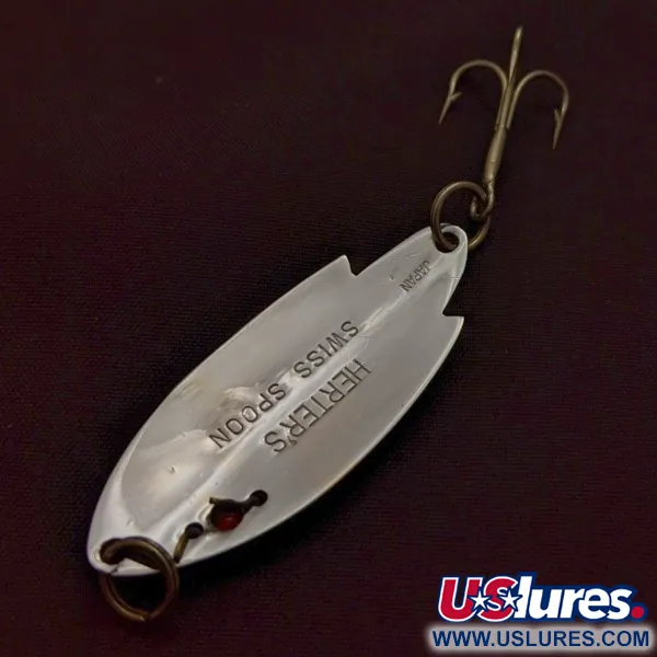 Herter's Swiss Spoon, 1/4 oz, Níquel/Ojos Rojos, Cuchara #24161