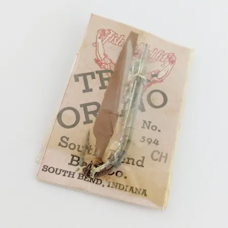 South Bend Trix-Oreno 594, 2g plata/rojo, cucharilla de pesca #24177