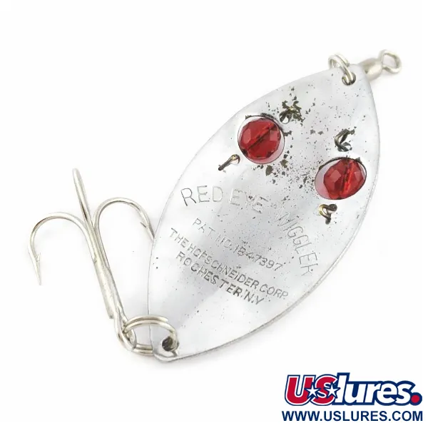 Hofschneider Red Eye Wiggler, 25g, níquel/rojo, Cuchara #24196