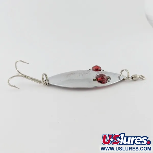 Hofschneider Red Eye Wiggler, 25g, níquel/rojo, Cuchara #24196