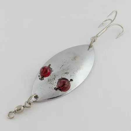 Hofschneider Red Eye Wiggler, 25g, níquel/rojo, Cuchara #24196