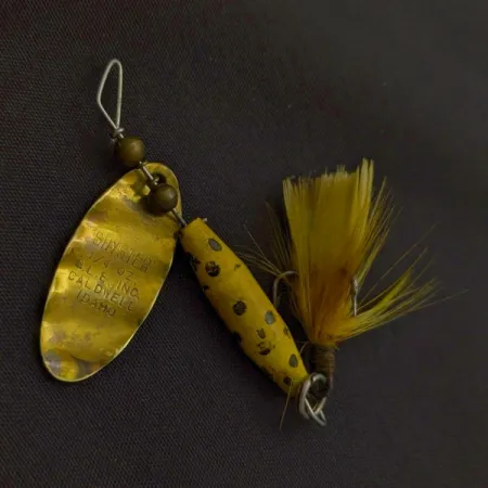 Glen Evans Shyster, 7g (1/4 oz) Amarillo/Oro, Cucharilla Giratoria #24227