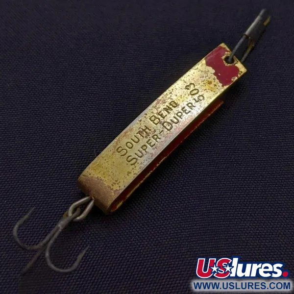 South Bend Super-Duper 503, 4.5g Oro/Rojo, Cucharilla #24239