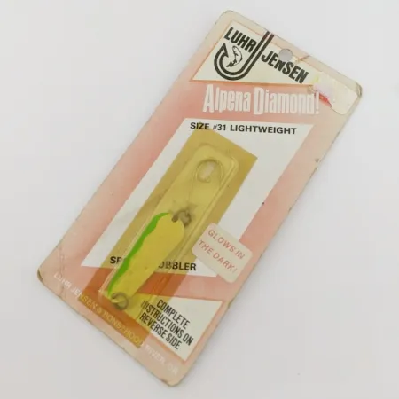 Luhr Jensen Alpena Diamond #31, 4g Glo-Flo Green, Cucharilla #24265