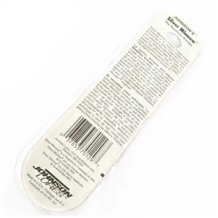 Johnson Silver Minnow, 3/4oz Verde/Naranja/Níquel, Cucharilla Antihierbas #24267