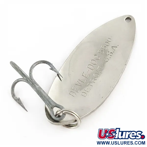 Eppinger Dardevle Devle Dog 5500 Detroit, 21g Níquel, Cuchara de Pesca #24271