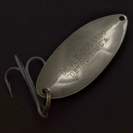 Eppinger Dardevle Devle Dog 5500 Detroit, 21g Níquel, Cuchara de Pesca #24271