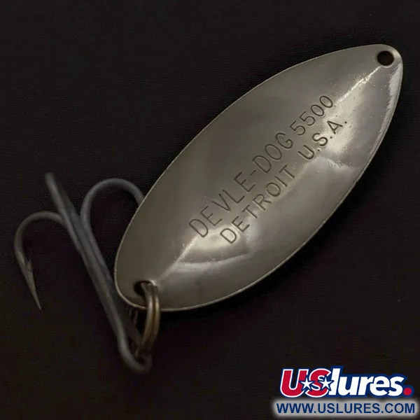 Eppinger Dardevle Devle Dog 5500 Detroit, 21g Níquel, Cuchara de Pesca #24271