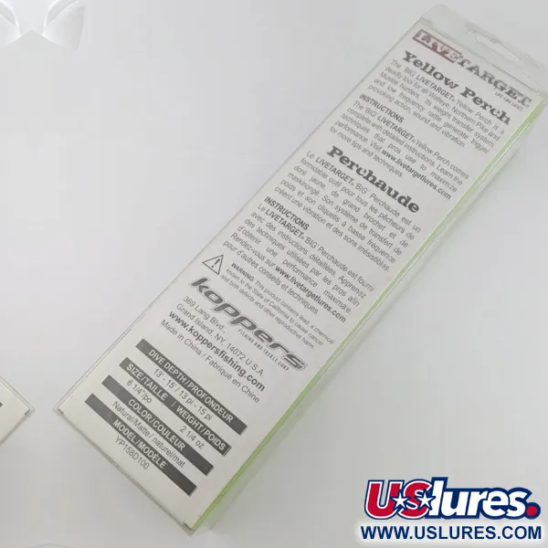 LiveTarget Yellow Perch 16, 90g, Yellow Perch, Señuelo de profundidad #24273
