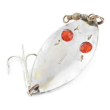 Gibbs Ruby Eye Wiggler, Plateado/Rojo, 25g, Cucharilla #24277