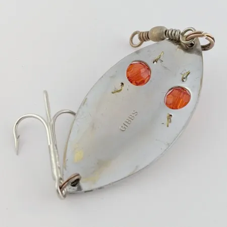 Gibbs Ruby Eye Wiggler, Plateado/Rojo, 25g, Cucharilla #24277