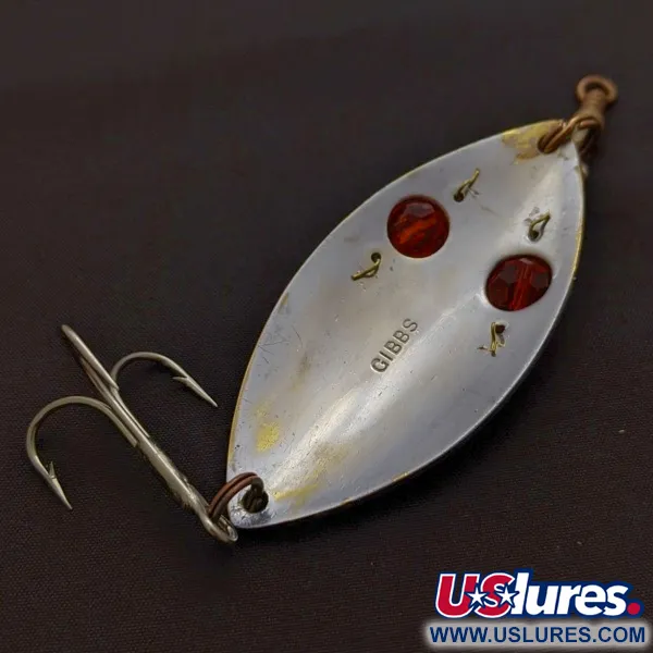 Gibbs Ruby Eye Wiggler, Plateado/Rojo, 25g, Cucharilla #24277